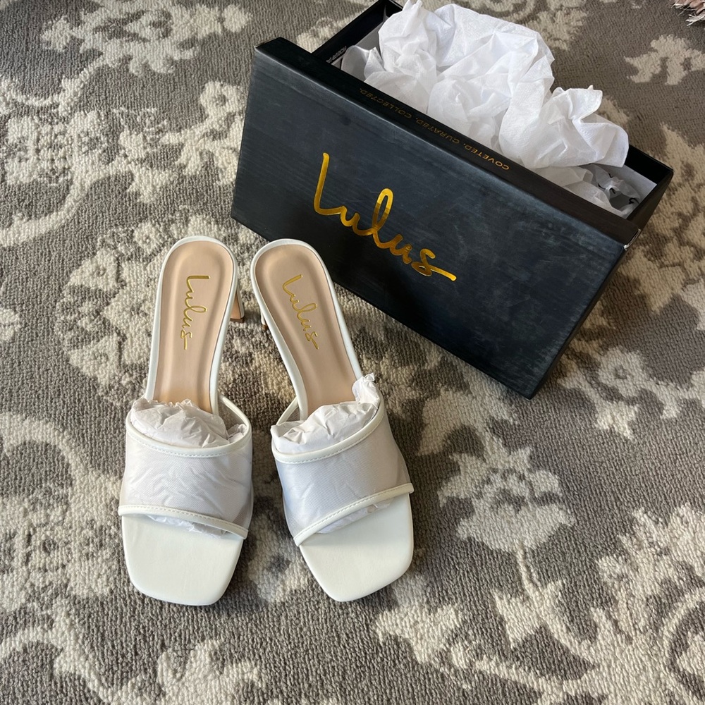 Lulus White Roreto Heels